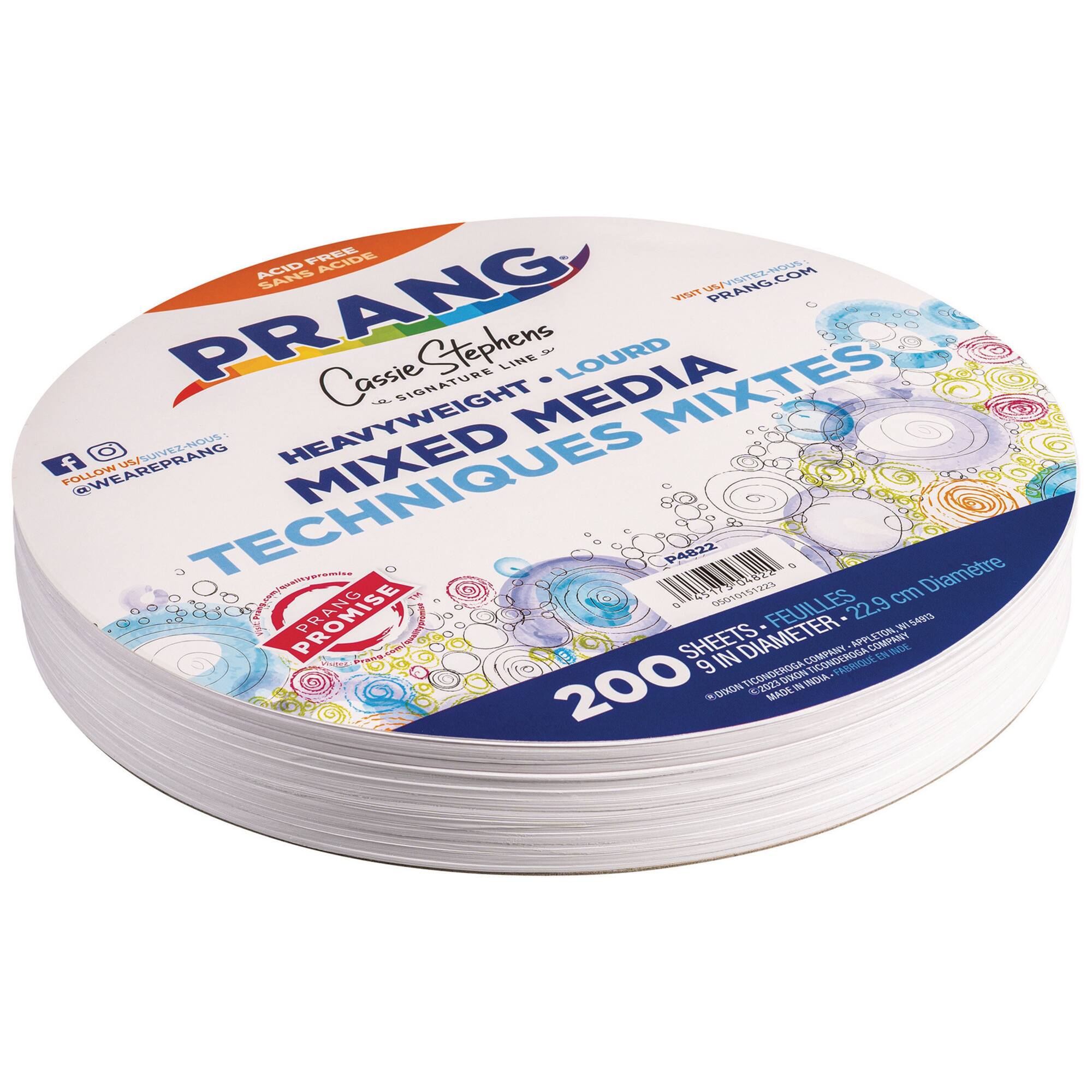 Prang® 9" Heavyweight Mixed Media Paper Circles, 200ct.